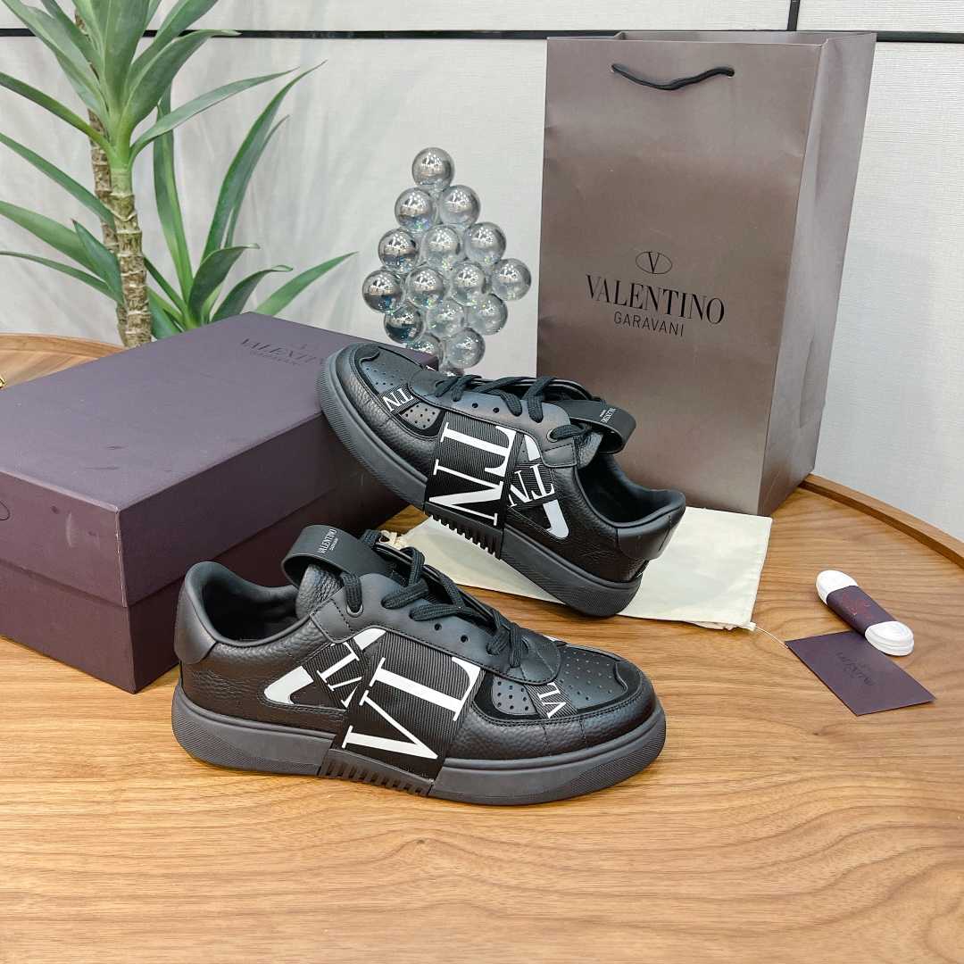 Valenti Low-top Calfskin VL7N Sneaker With Bands - DesignerGu