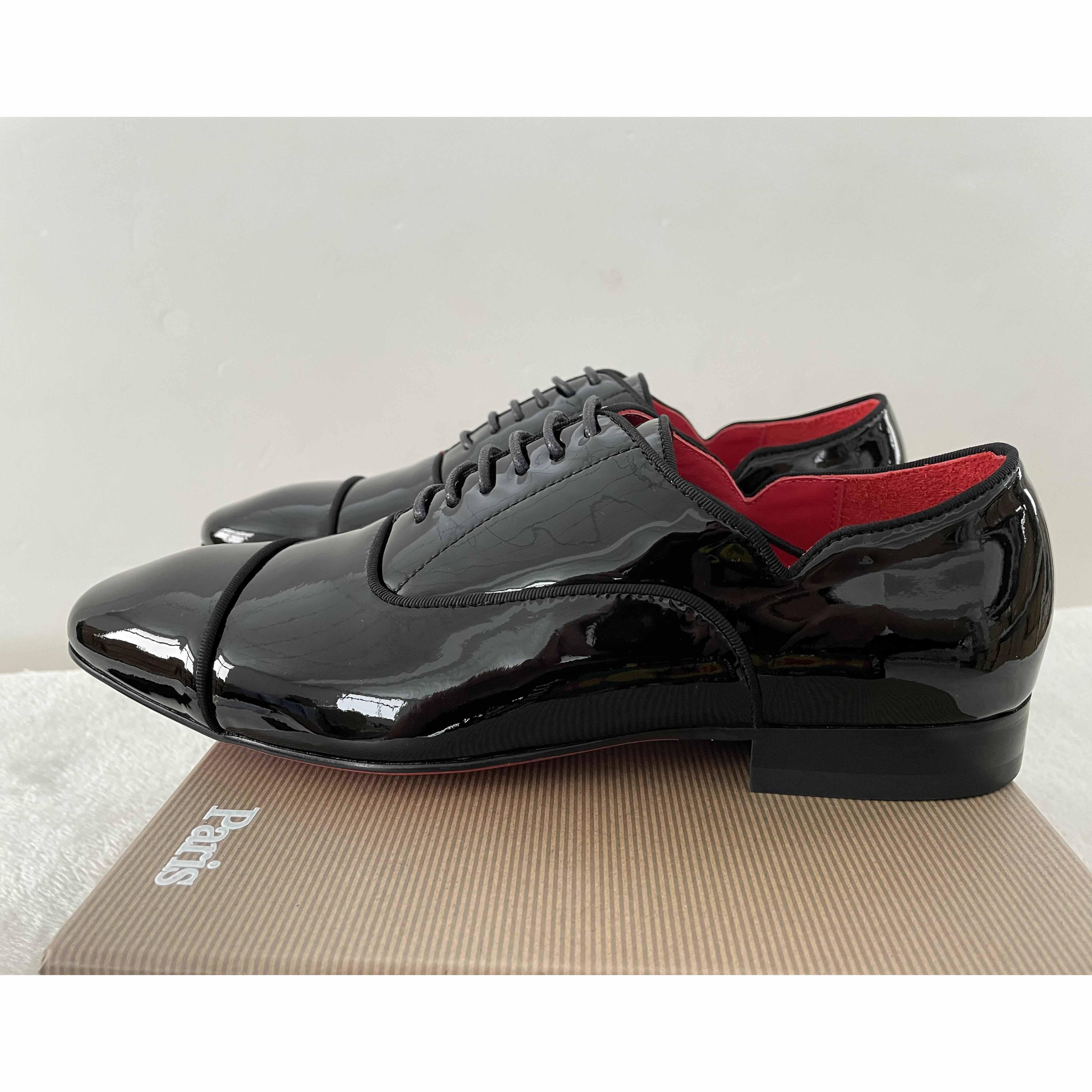 Christian Louboutin Greggy Chick Patent Leather Oxford Shoes - DesignerGu