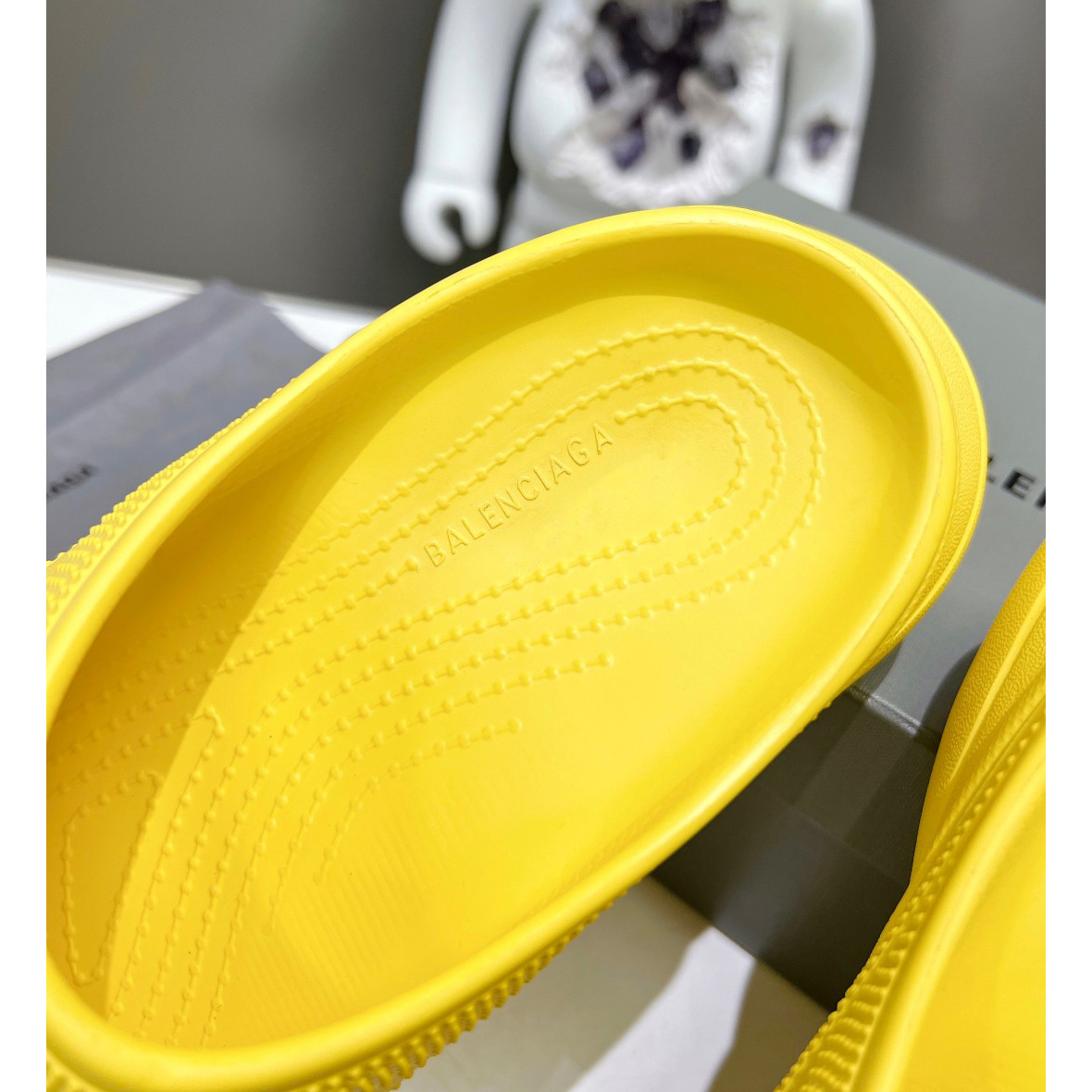 Balenciaga Women's Pool Crocs™ Slide Sandal In Yellow - DesignerGu