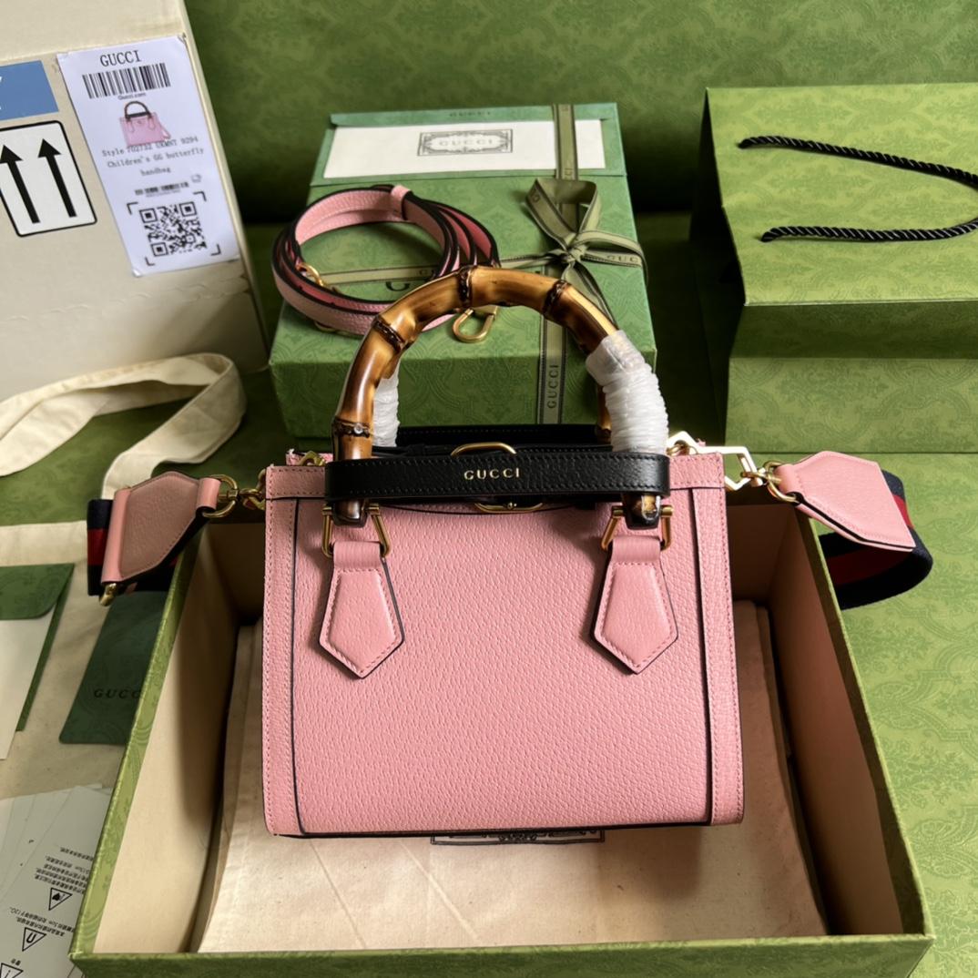 Gucci Diana Mini Tote Bag(20*16*10cm) - DesignerGu