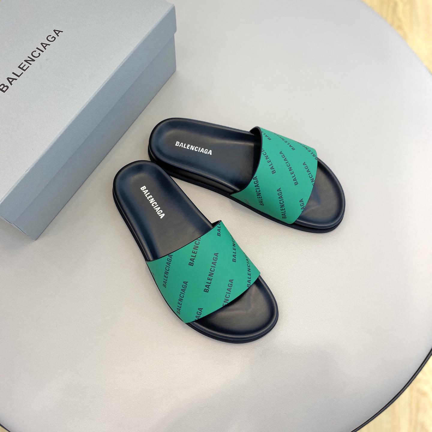 Balenciaga Logo Slide Sandal  - DesignerGu