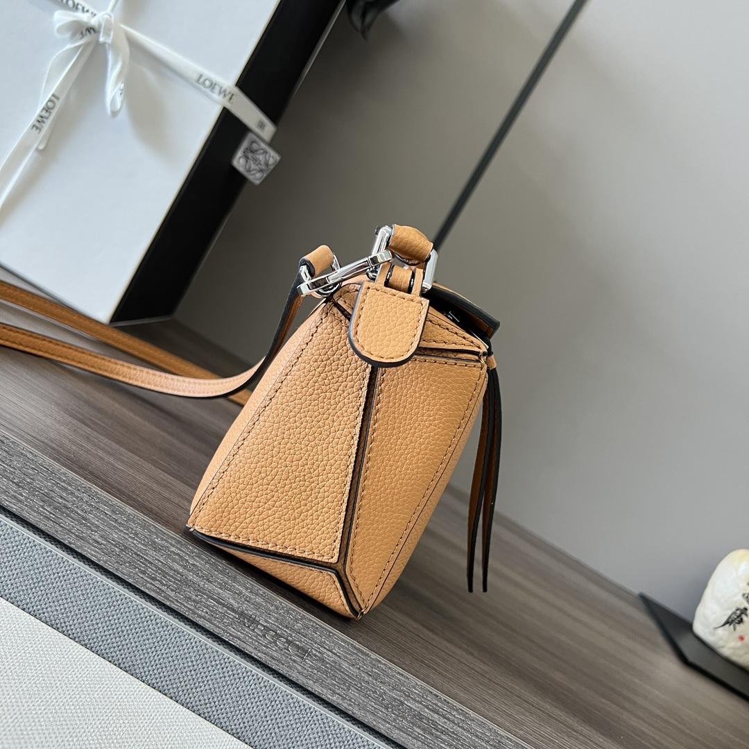 Loewe Mini Puzzle Bag In Soft Grained Calfskin - DesignerGu