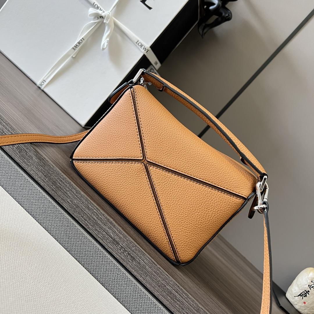 Loewe Mini Puzzle Bag In Soft Grained Calfskin - DesignerGu