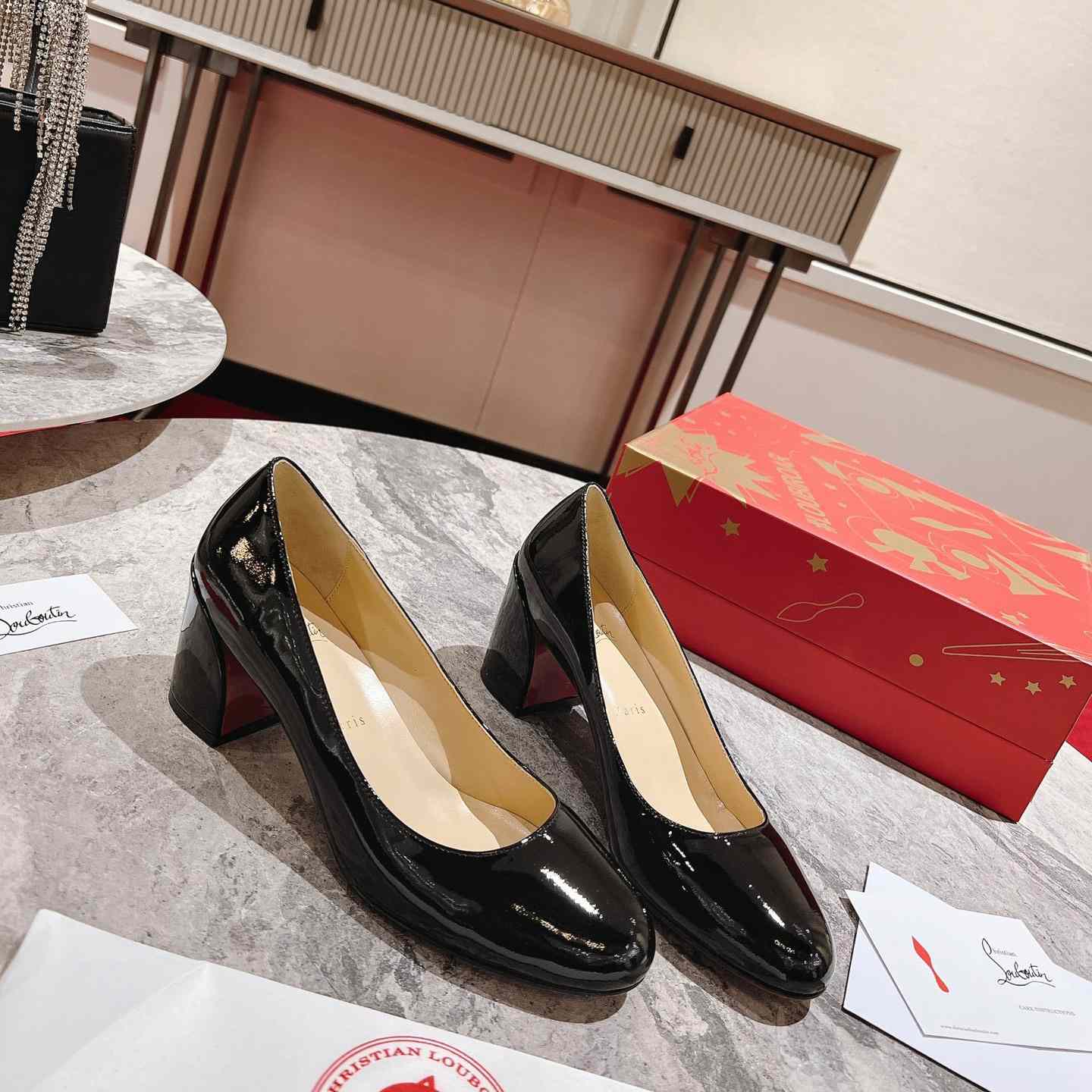 Christian Louboutin Simple 55 Patent Leather Pumps - DesignerGu