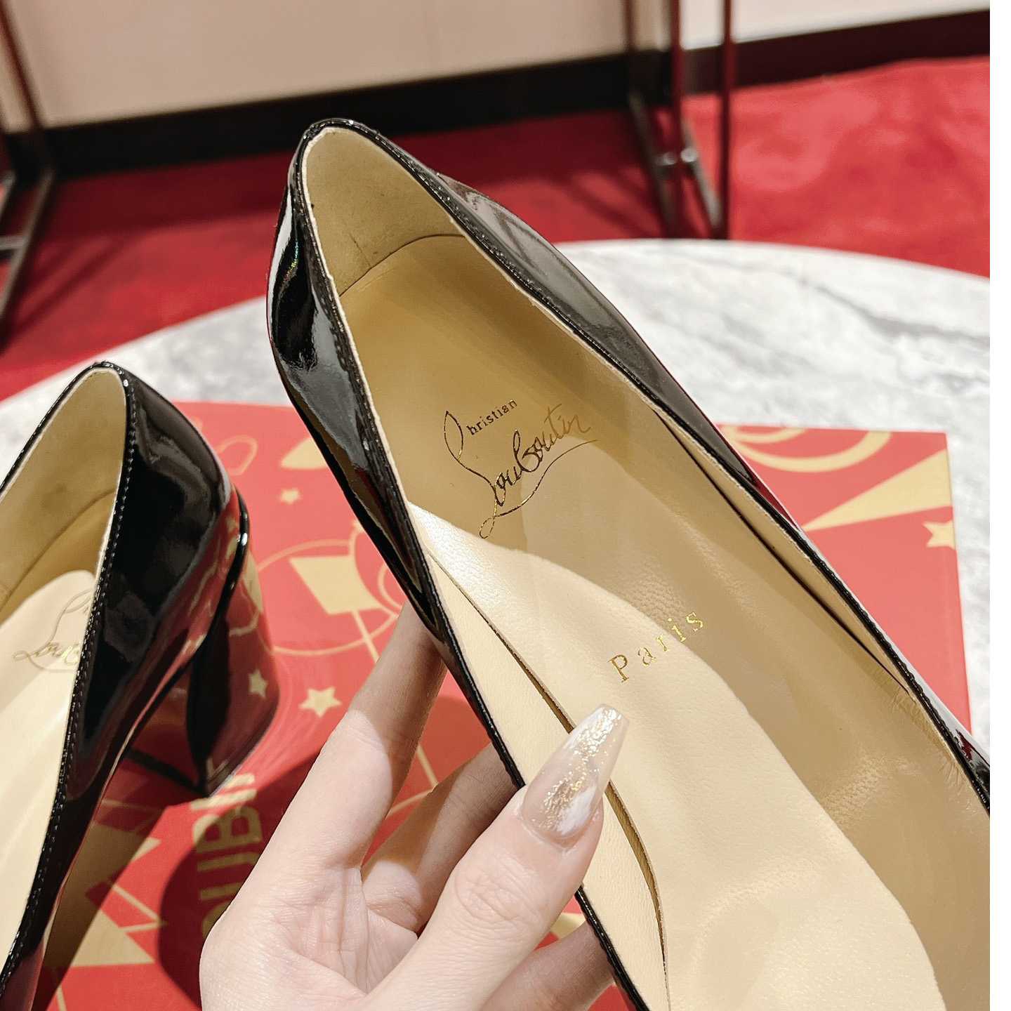 Christian Louboutin Simple 55 Patent Leather Pumps - DesignerGu