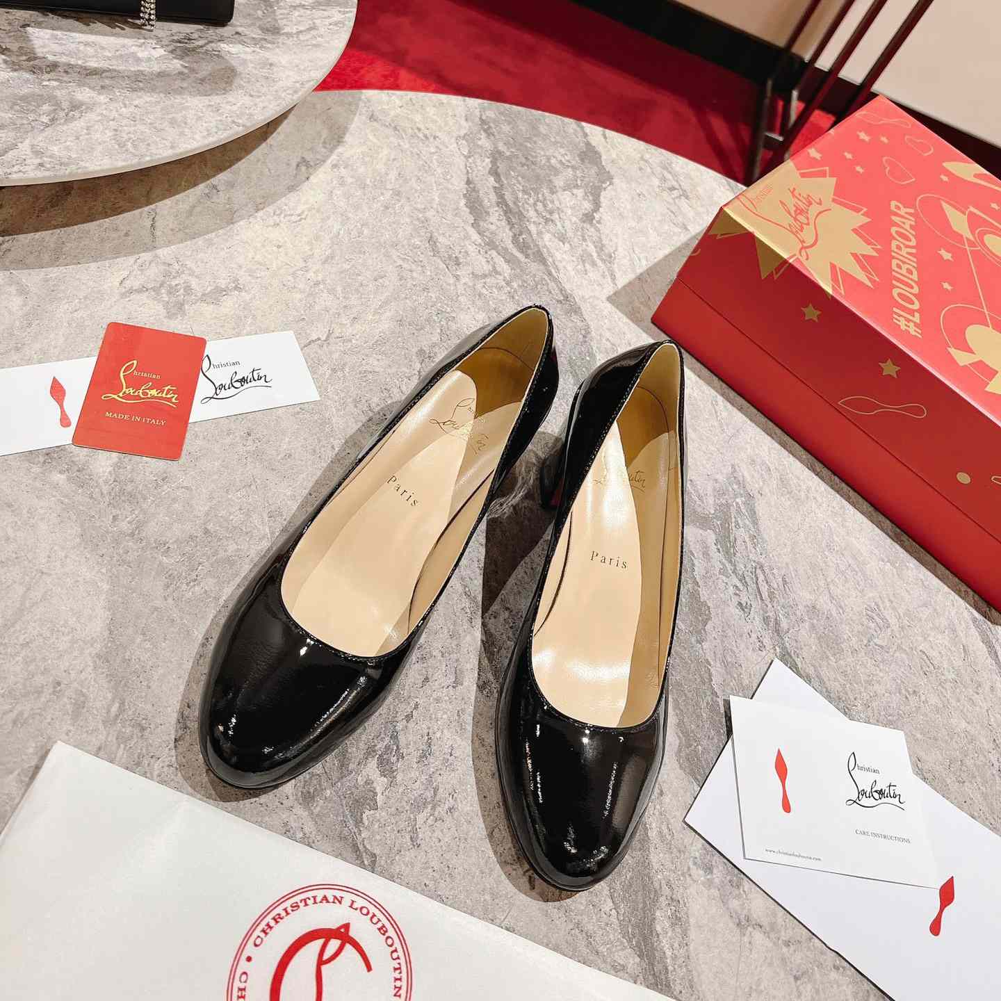 Christian Louboutin Simple 55 Patent Leather Pumps - DesignerGu