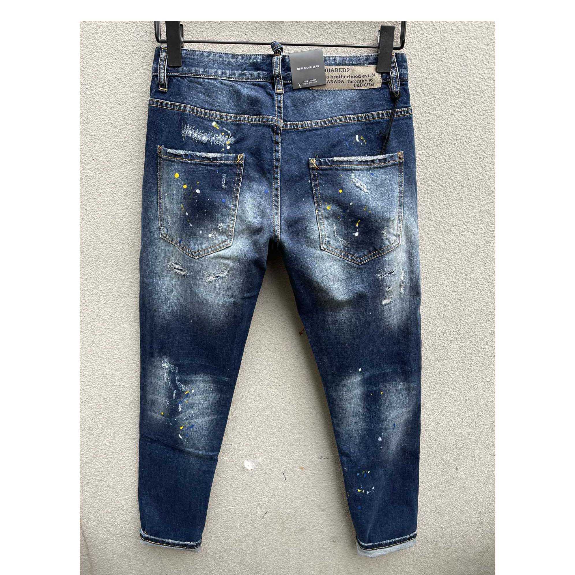 Dsquared2 Blue High-Rise Skinny Leg Jeans    DSQ100 - DesignerGu