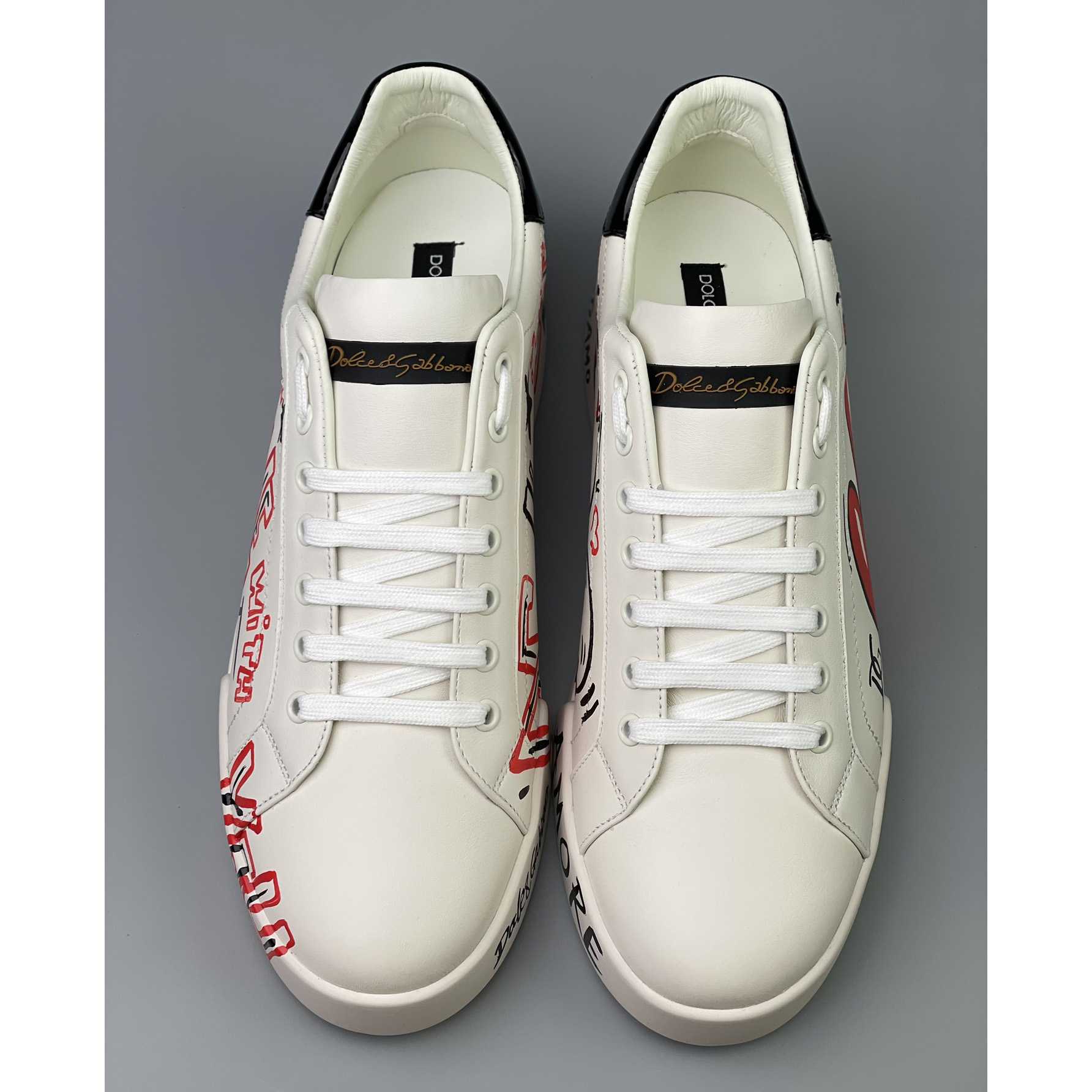 Dolce & Gabbana Portofino Cuore Sneakers - DesignerGu