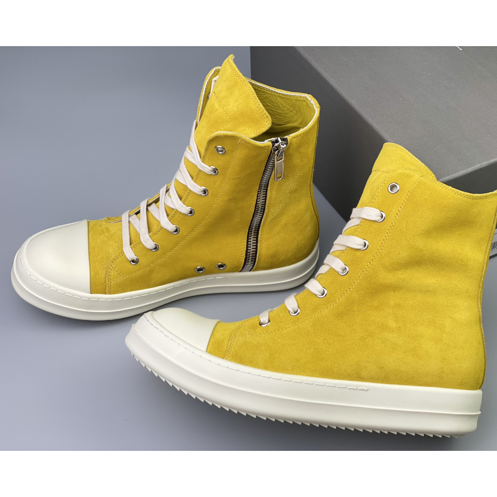 Rick Owens Strobe High-Top Sneakers - DesignerGu