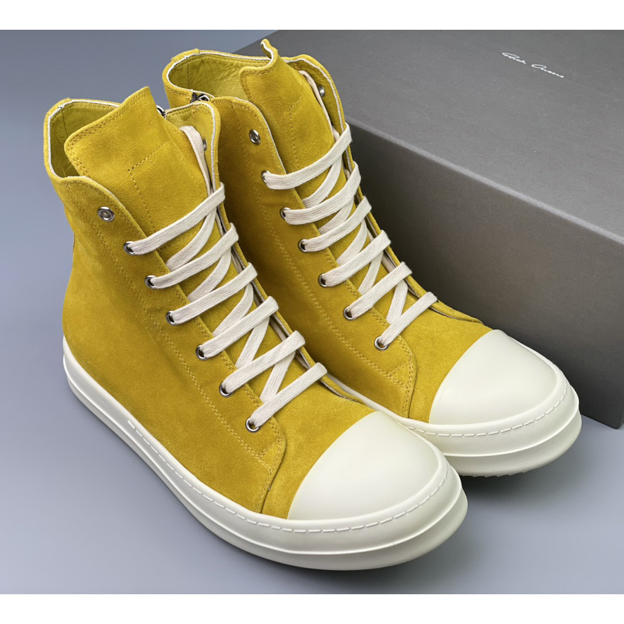 Rick Owens Strobe High-Top Sneakers - DesignerGu