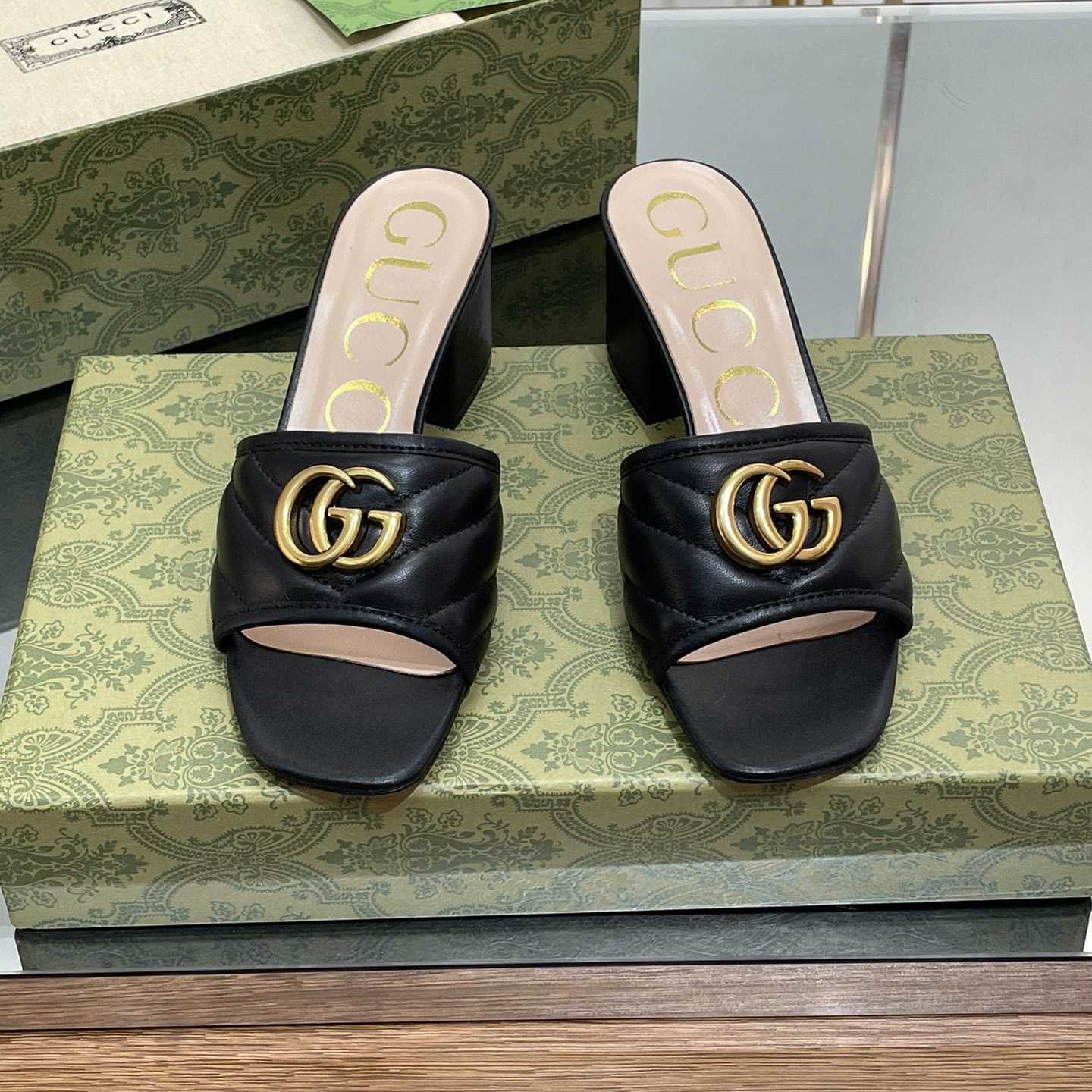 Gucci Women's Double G Slide Sandal - DesignerGu