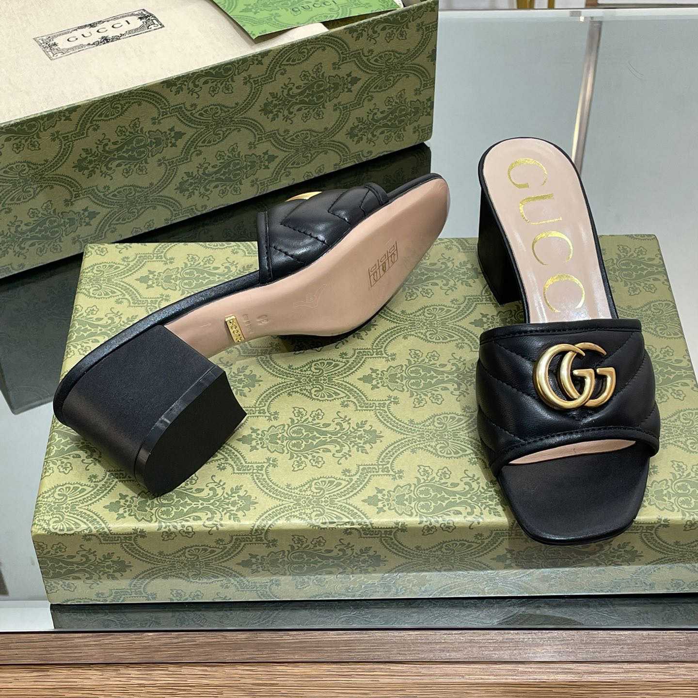 Gucci Women's Double G Slide Sandal - DesignerGu