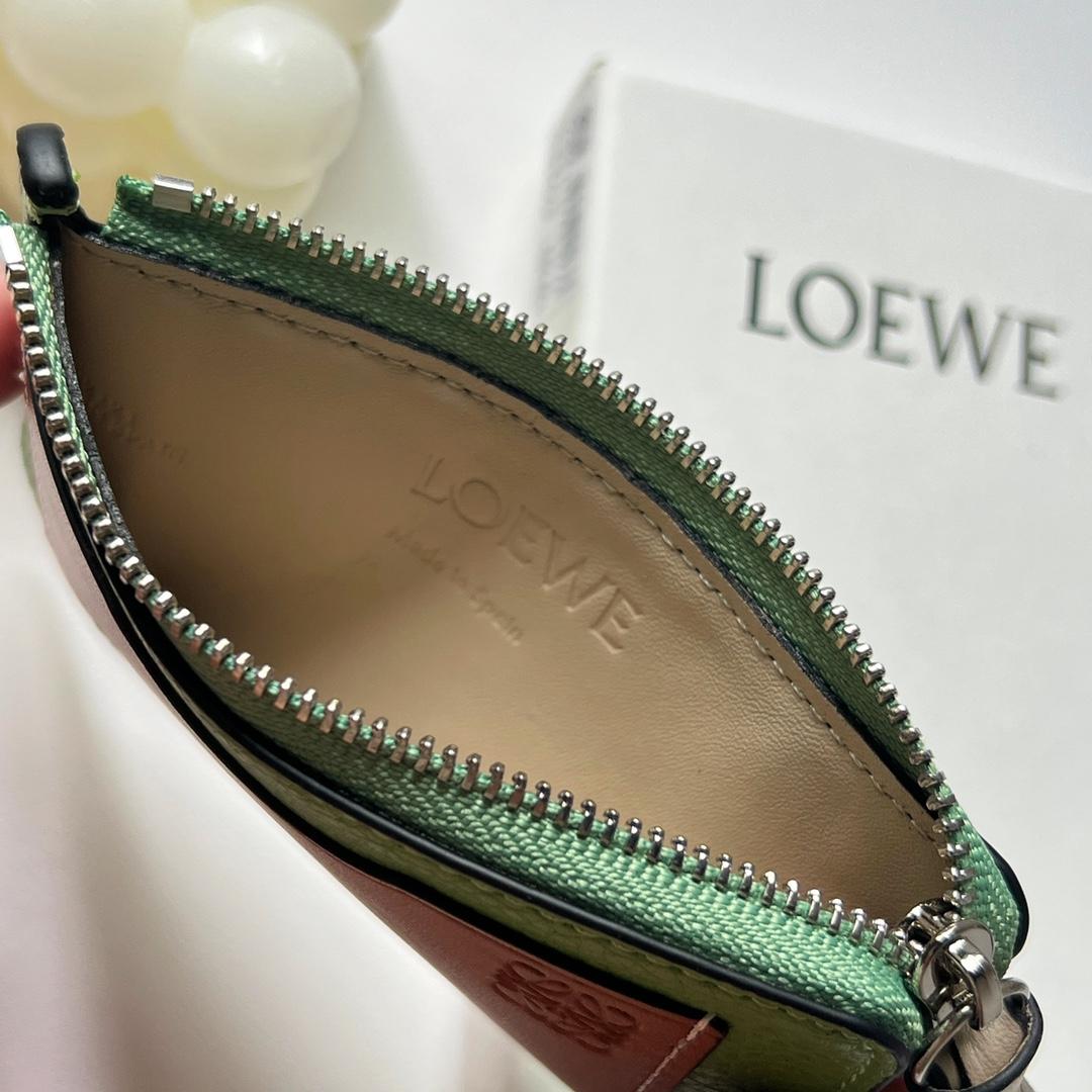 Loewe Coin Cardholder In Soft Grained Calfskin - DesignerGu