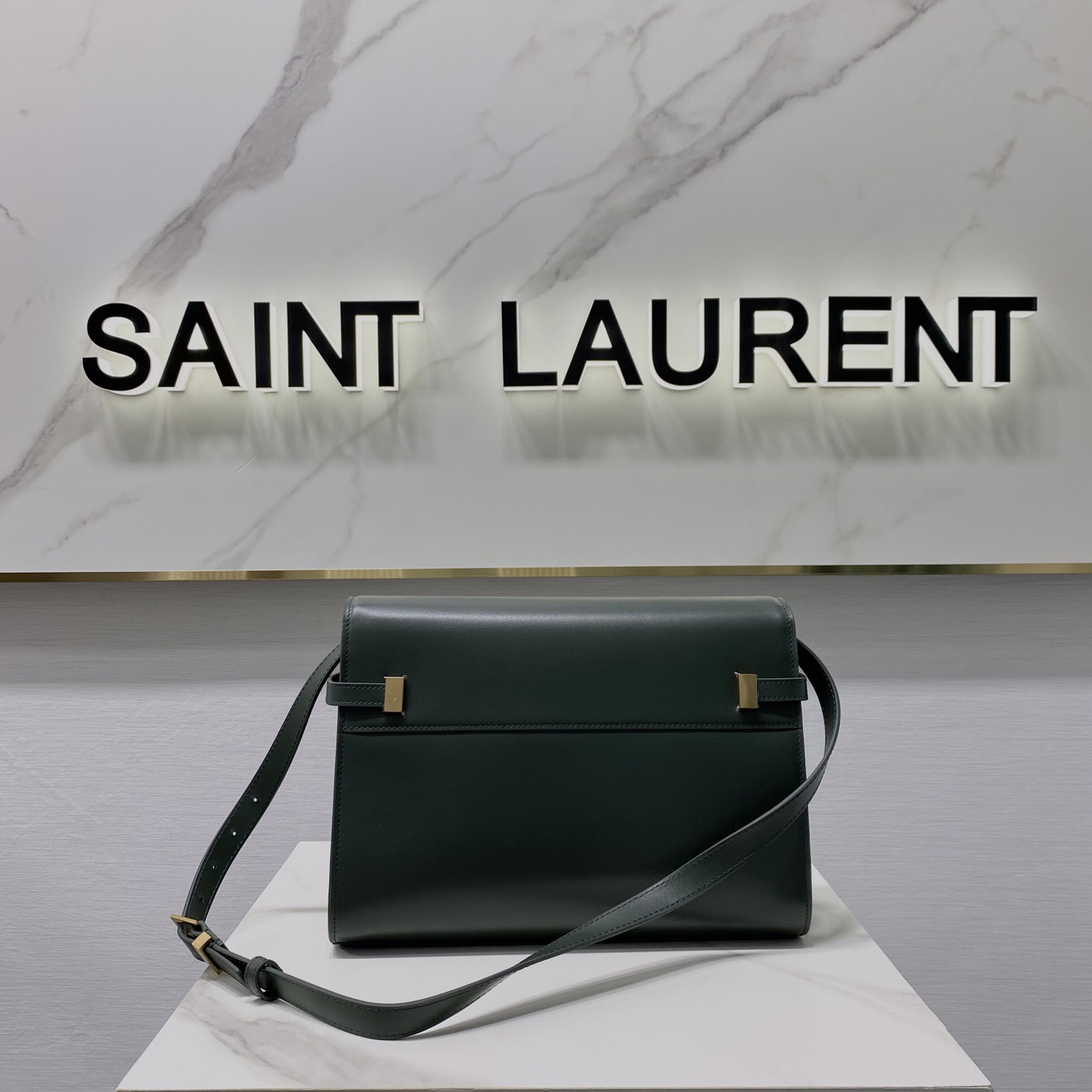 Saint Laurent Manhattan Shoulder Bag In Box Saint Laurent Leather - DesignerGu