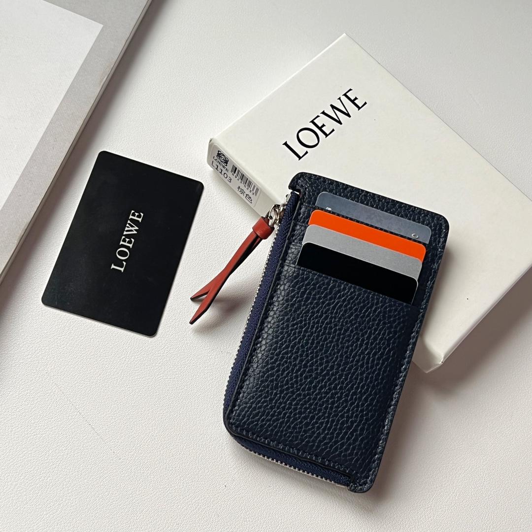 Loewe Coin Cardholder In Soft Grained Calfskin - DesignerGu