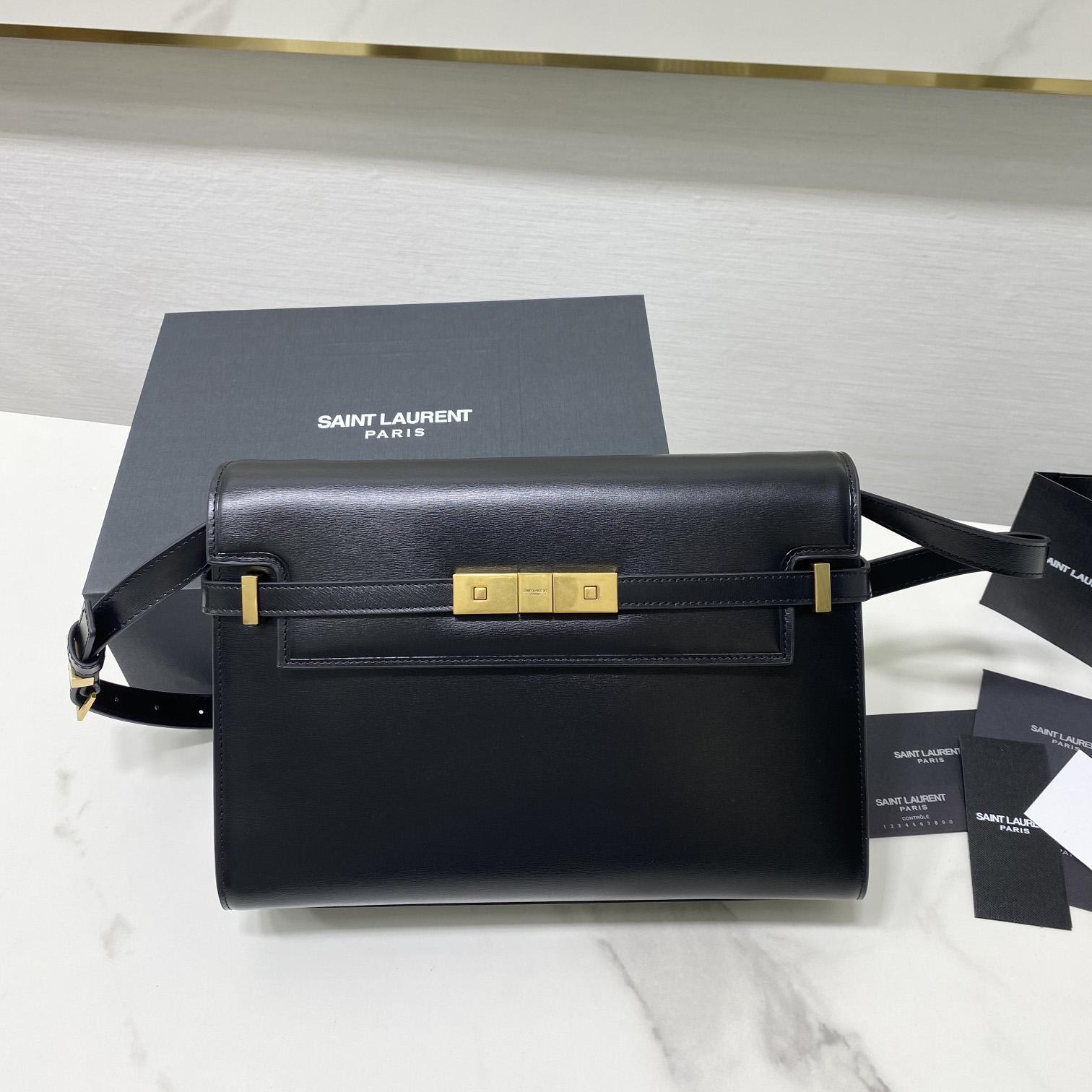 Saint Laurent Manhattan Shoulder Bag In Box Saint Laurent Leather - DesignerGu