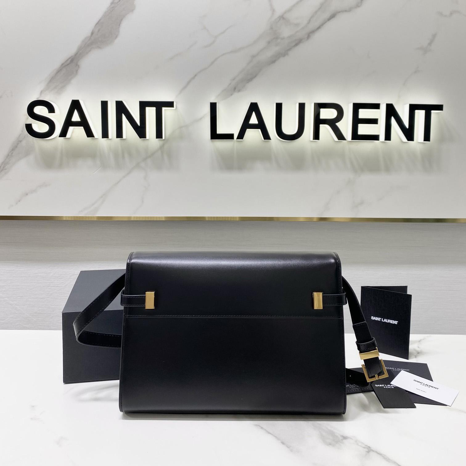 Saint Laurent Manhattan Shoulder Bag In Box Saint Laurent Leather - DesignerGu