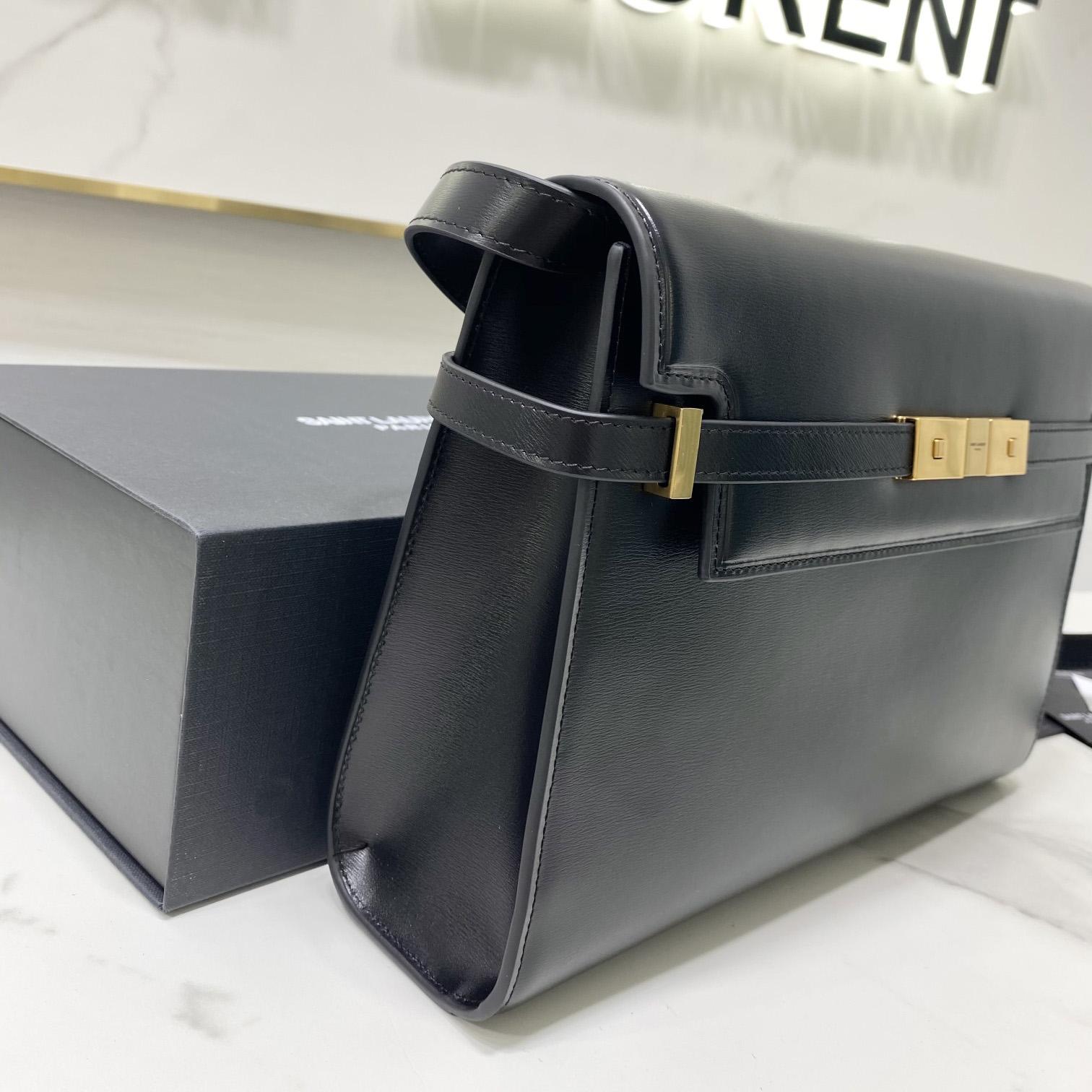 Saint Laurent Manhattan Shoulder Bag In Box Saint Laurent Leather - DesignerGu