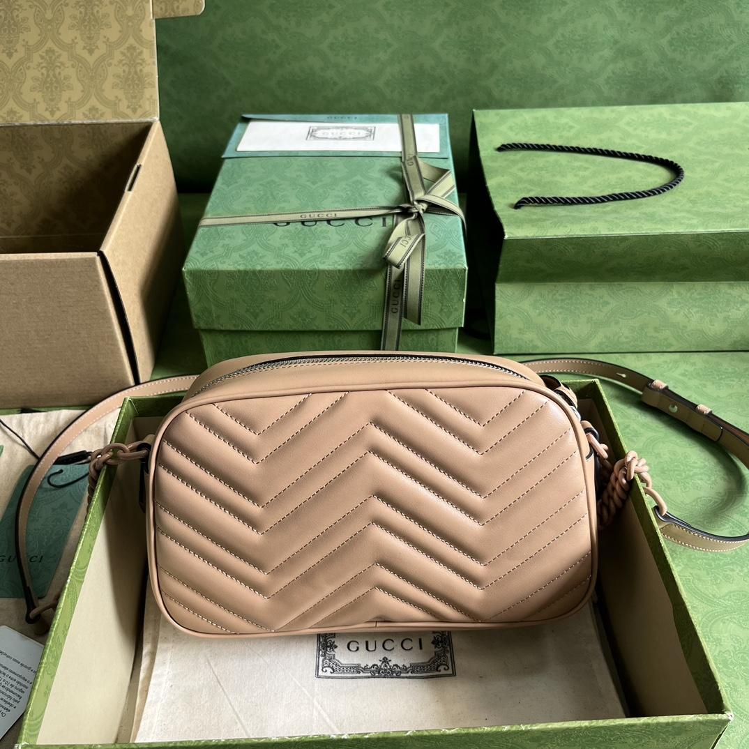 Gucci GG Marmont Matelassé Shoulder Bag(24*13*7cm) - DesignerGu