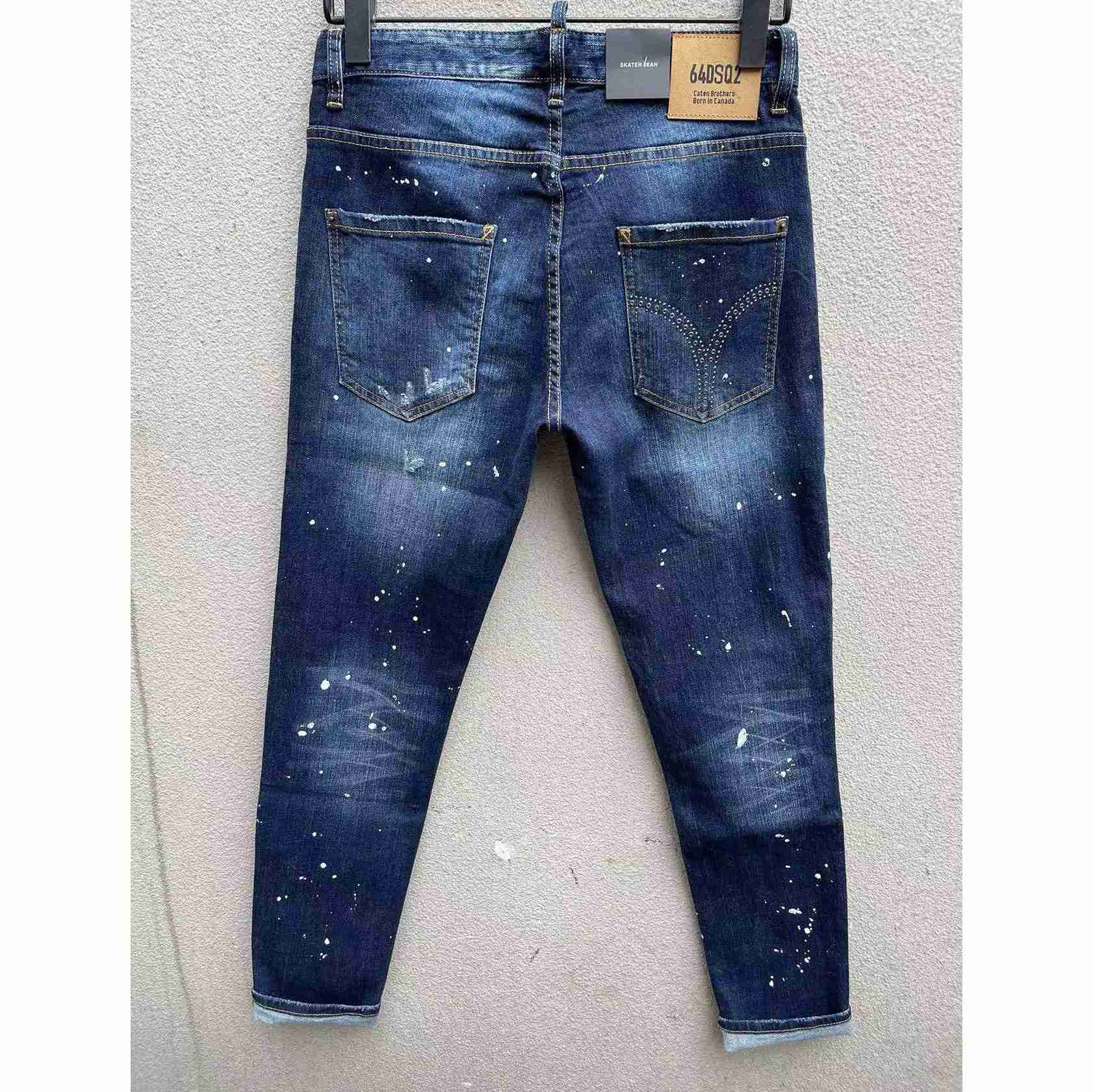 Dsquared2 Navy Blue 'Skater' Jeans    DSQ113 - DesignerGu