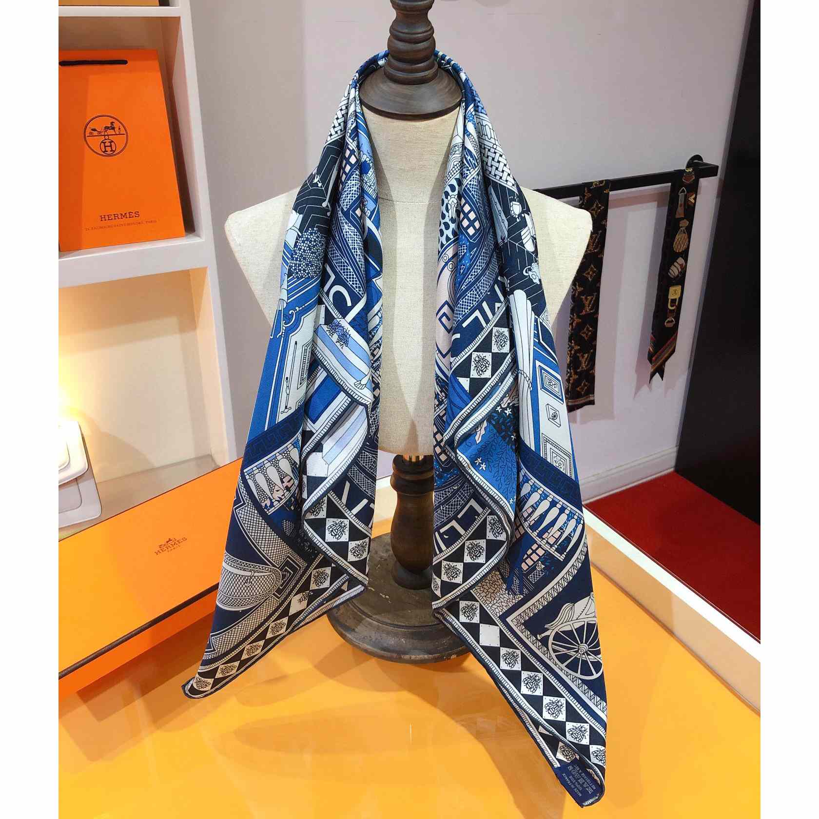 Hermes Objets De Curiosite Scarf 90 - DesignerGu