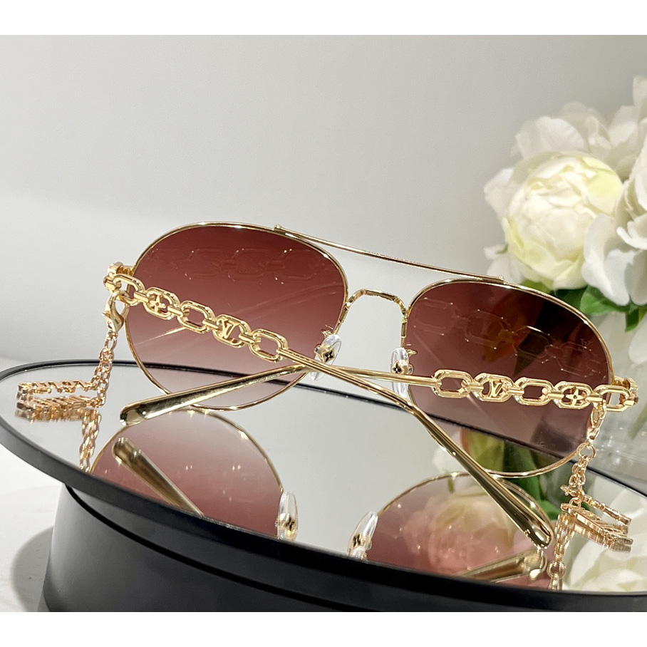 Louis Vuitton My LV Chain Pilot Sunglasses  Z1648W - DesignerGu