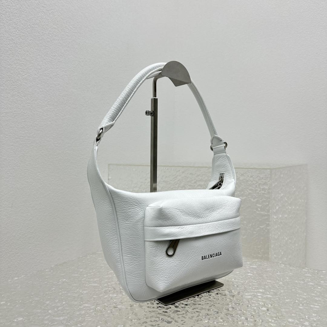 Balenciaga Raver Medium Bag With Handle In White - DesignerGu