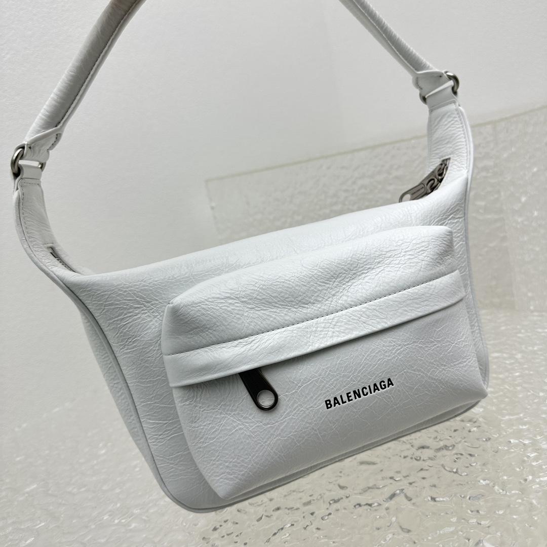 Balenciaga Raver Medium Bag With Handle In White - DesignerGu