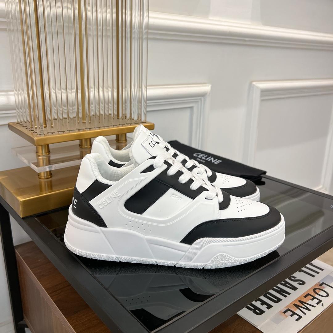 Celine CT-07 Celine Trainer Low Lace-up Sneaker In Calfskin - DesignerGu