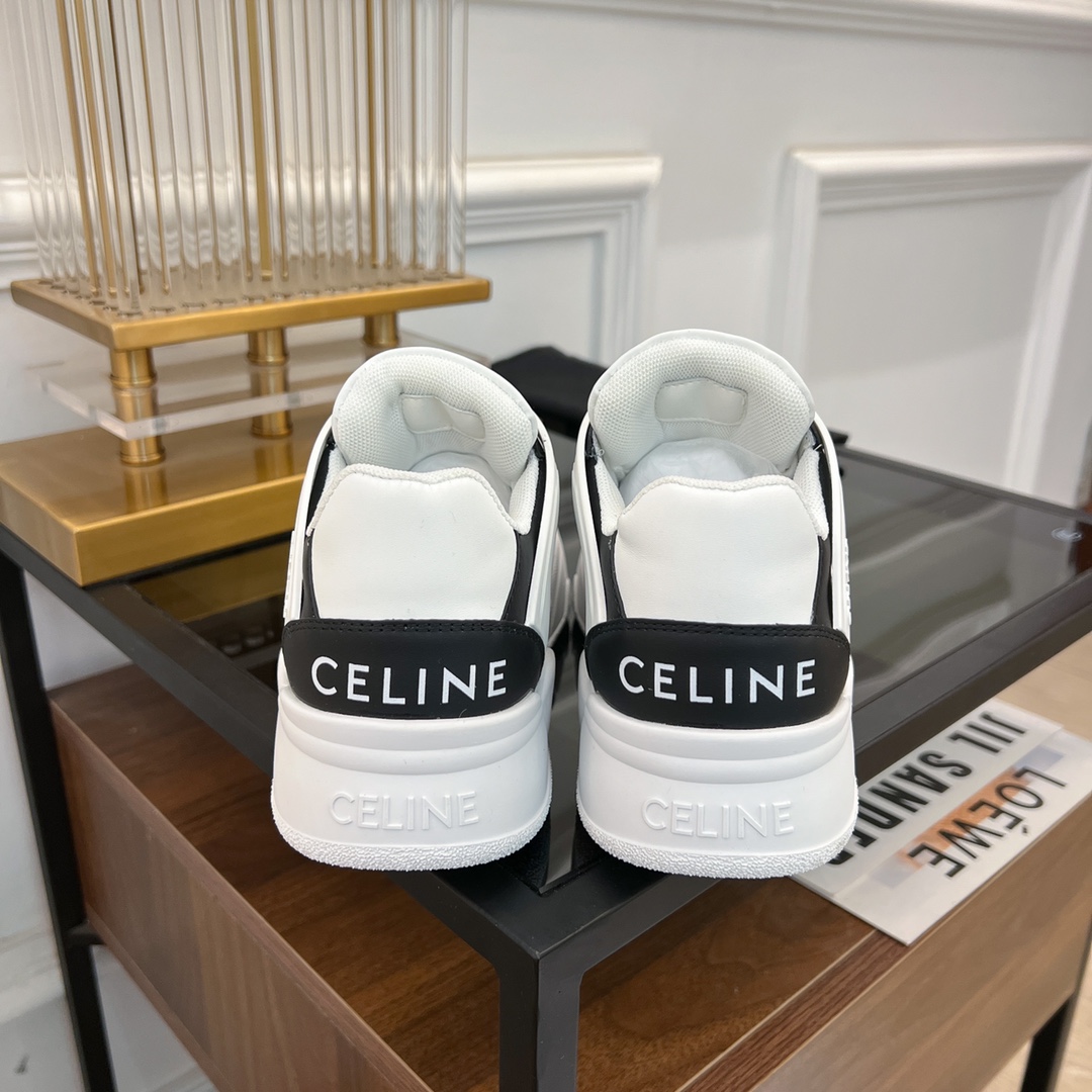 Celine CT-07 Celine Trainer Low Lace-up Sneaker In Calfskin - DesignerGu