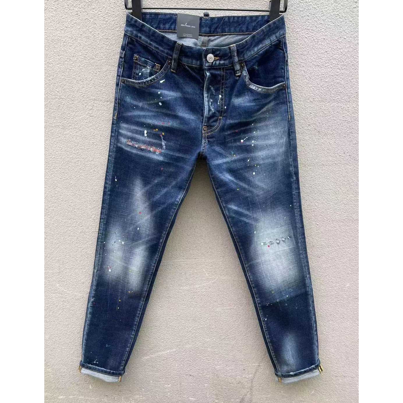 Dsquared2 Paint-splatter Slim-cut Jeans   DSQ111 - DesignerGu