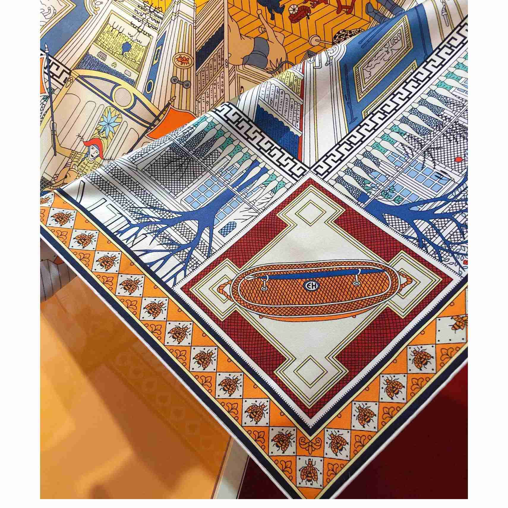 Hermes Objets De Curiosite Scarf 90 - DesignerGu