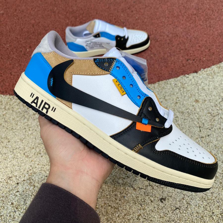  Air Jordan 1 x Off-white Low Sneaker    CZ0790-108 - DesignerGu