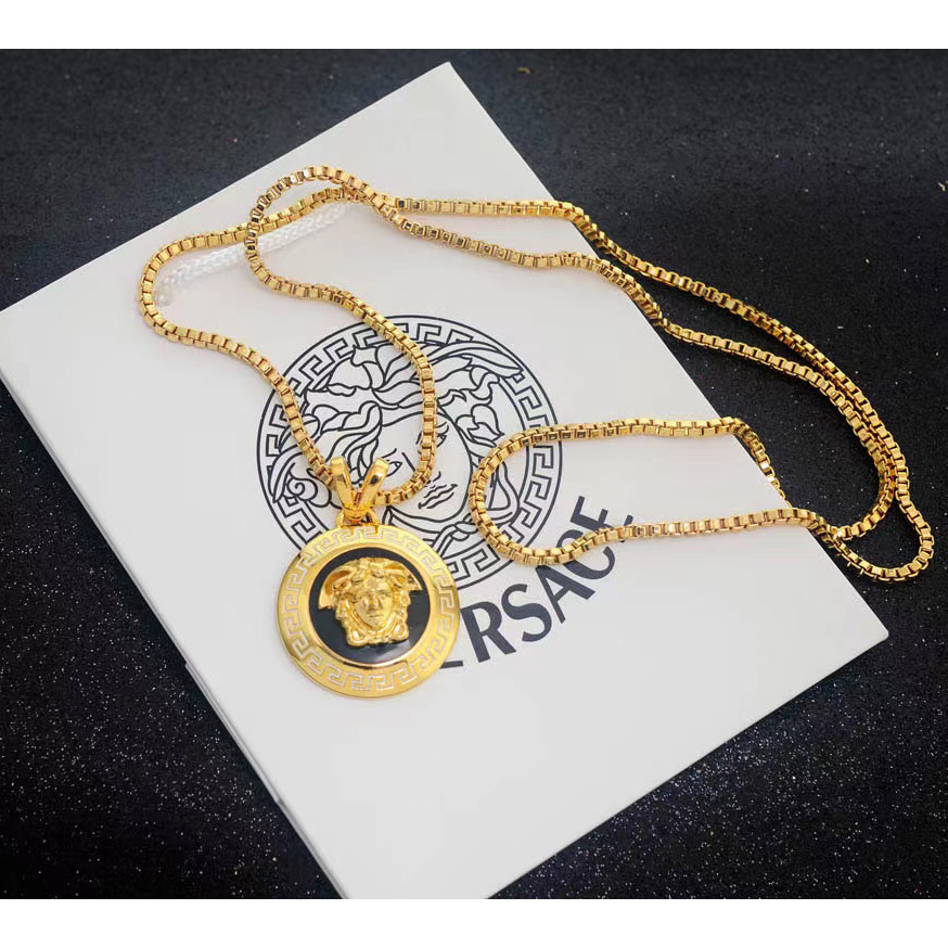 Versace Medusa Disc Pendant - DesignerGu