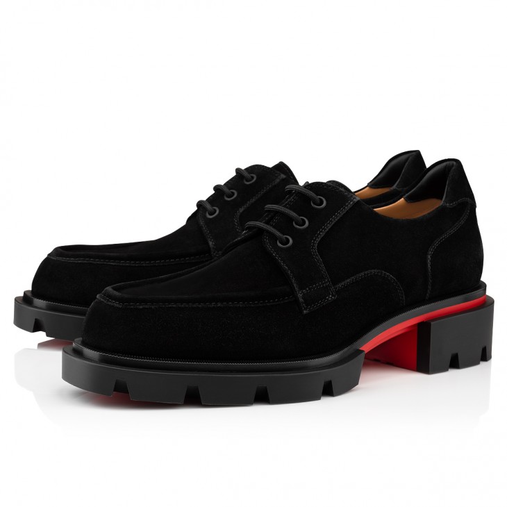 Christian Louboutin Our Georges L Loafers - Leather - Black - DesignerGu