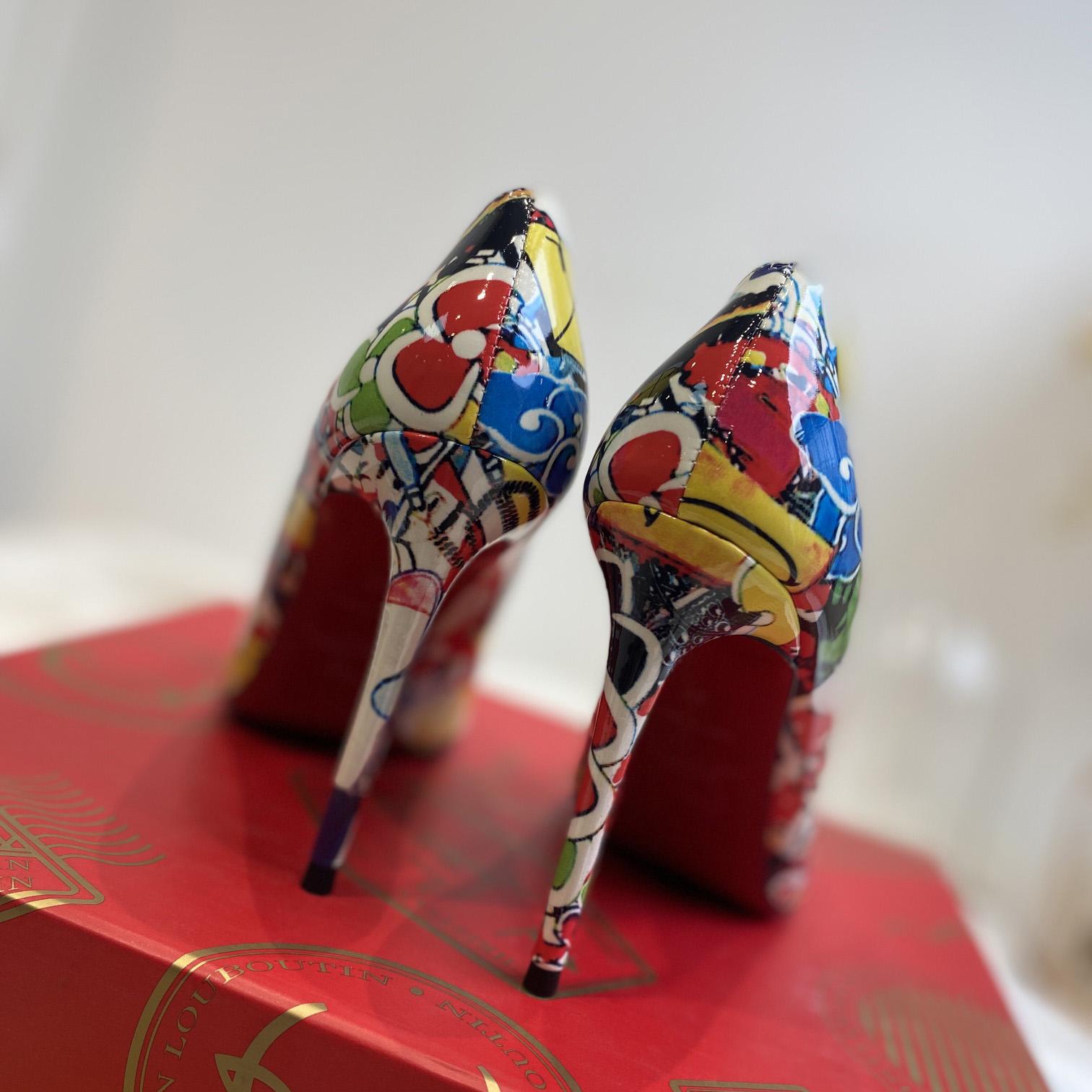 Christian Louboutin Pigalle Follies Print Pumps - DesignerGu