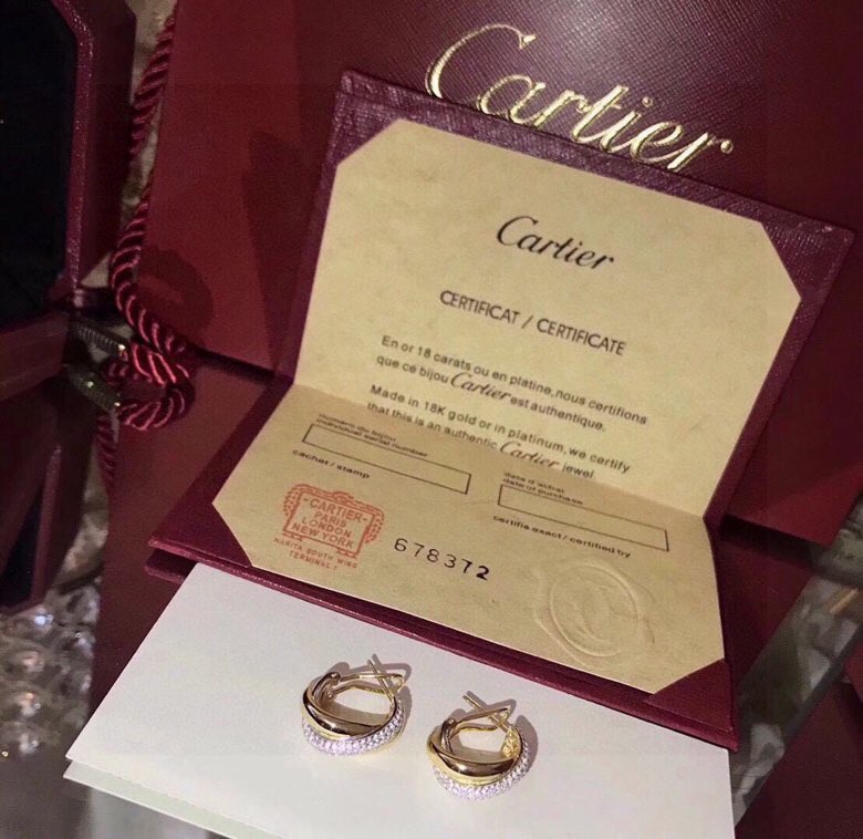 Cartier Trinity Earrings - DesignerGu