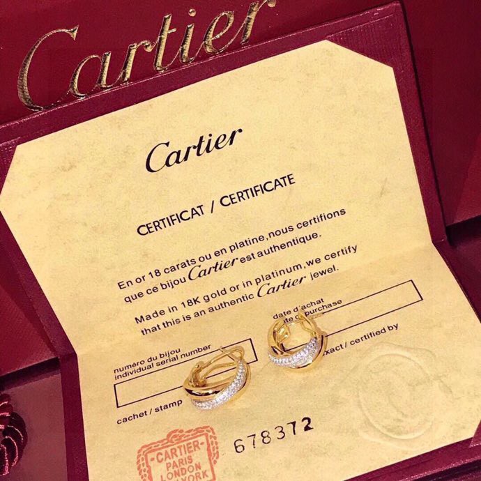 Cartier Trinity Earrings - DesignerGu