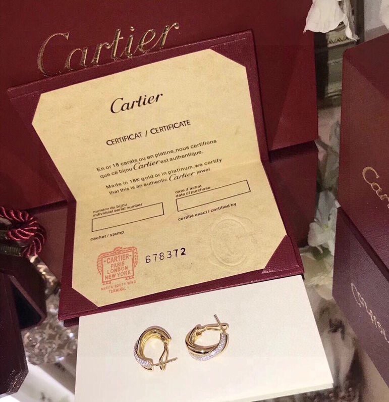 Cartier Trinity Earrings - DesignerGu