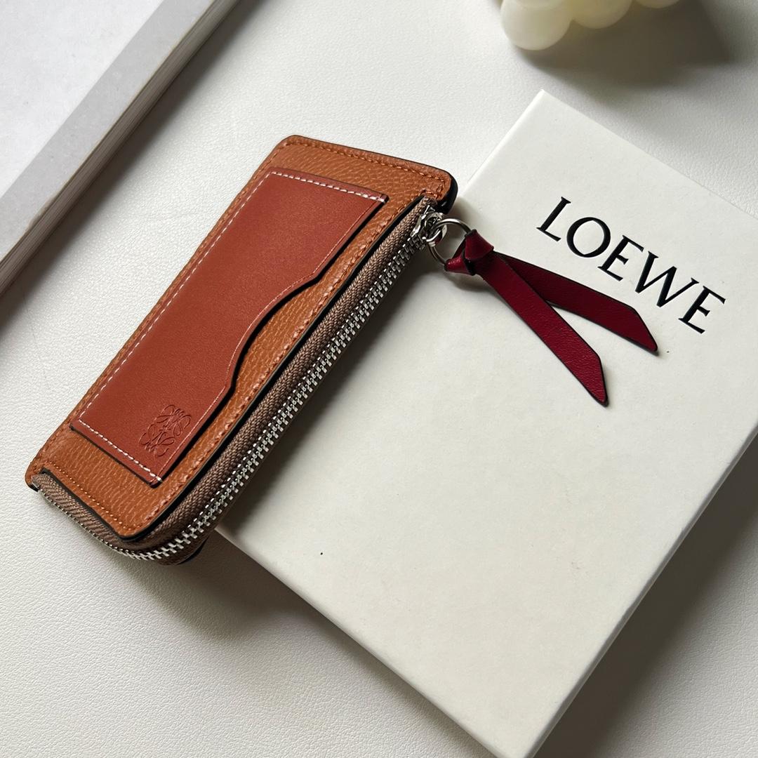 Loewe Coin Cardholder In Soft Grained Calfskin - DesignerGu