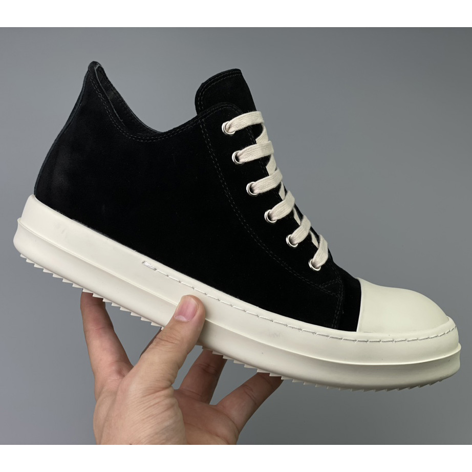 Rick Owens  Leather Low Sneakers - DesignerGu