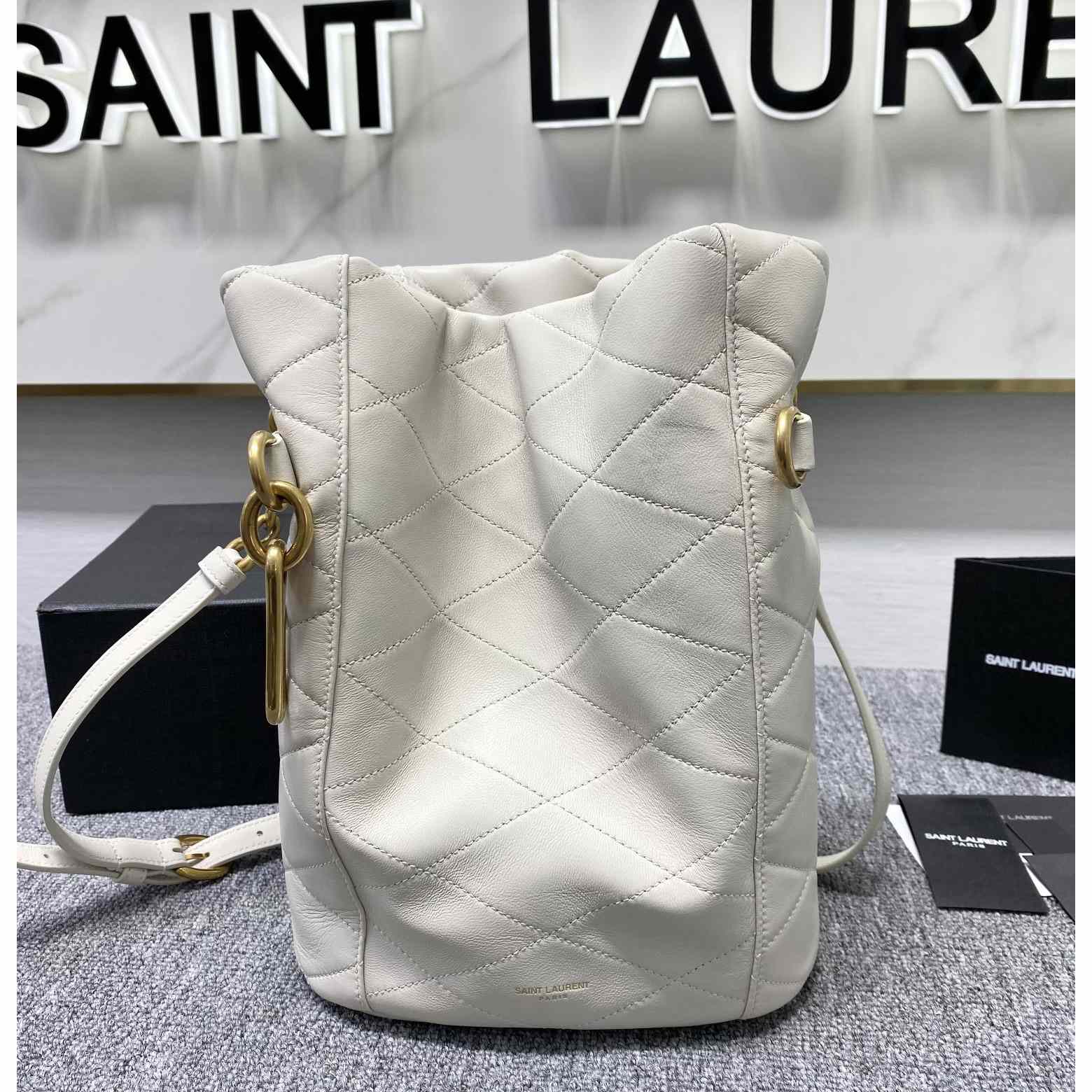 Saint Laurent Le Maillon Hook Bucket Bag(7.5x10.6x4.7cm) - DesignerGu