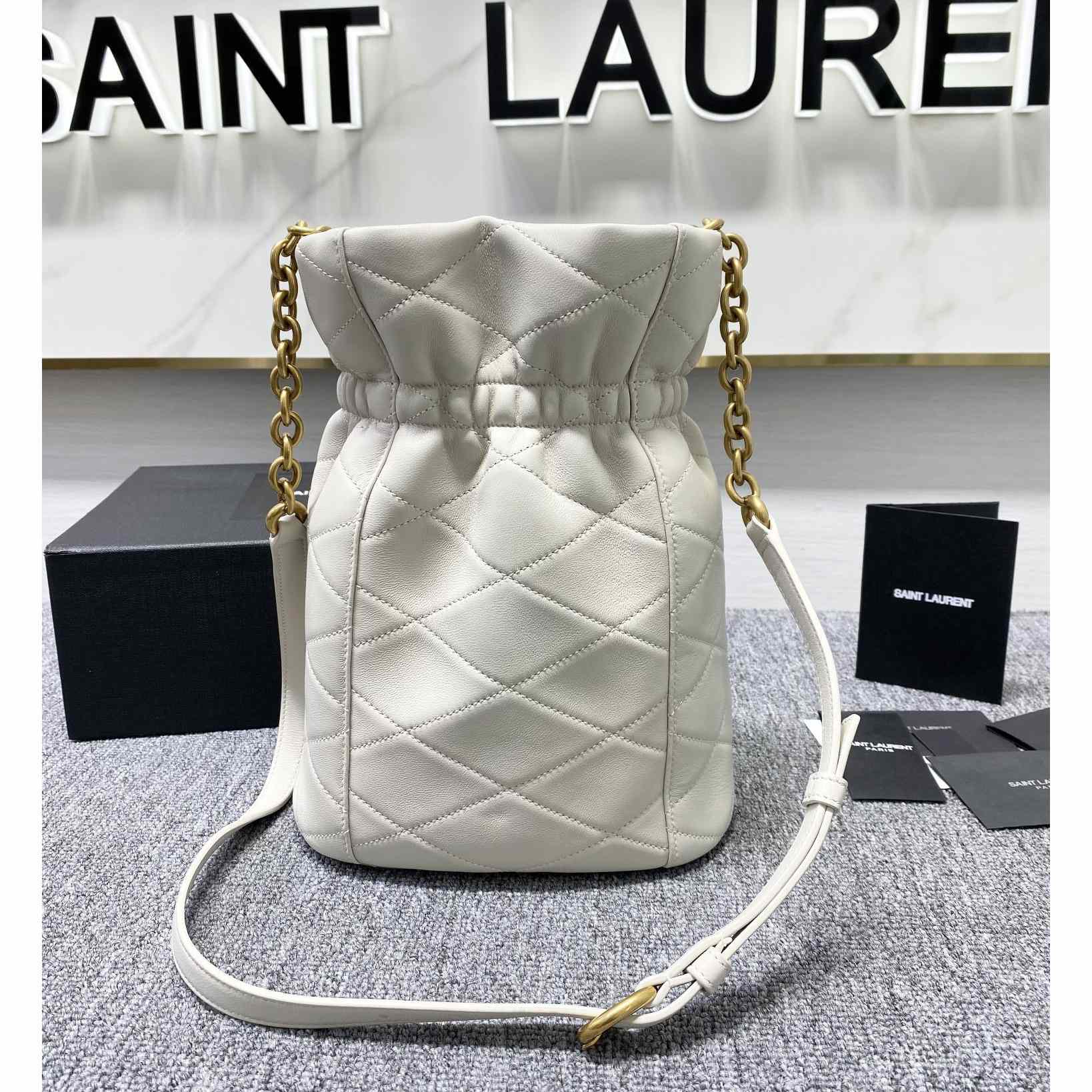 Saint Laurent Le Maillon Hook Bucket Bag(7.5x10.6x4.7cm) - DesignerGu
