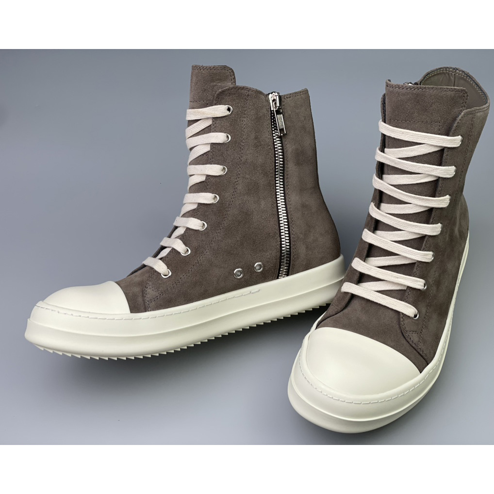 Rick Owens Strobe High-Top Sneakers - DesignerGu