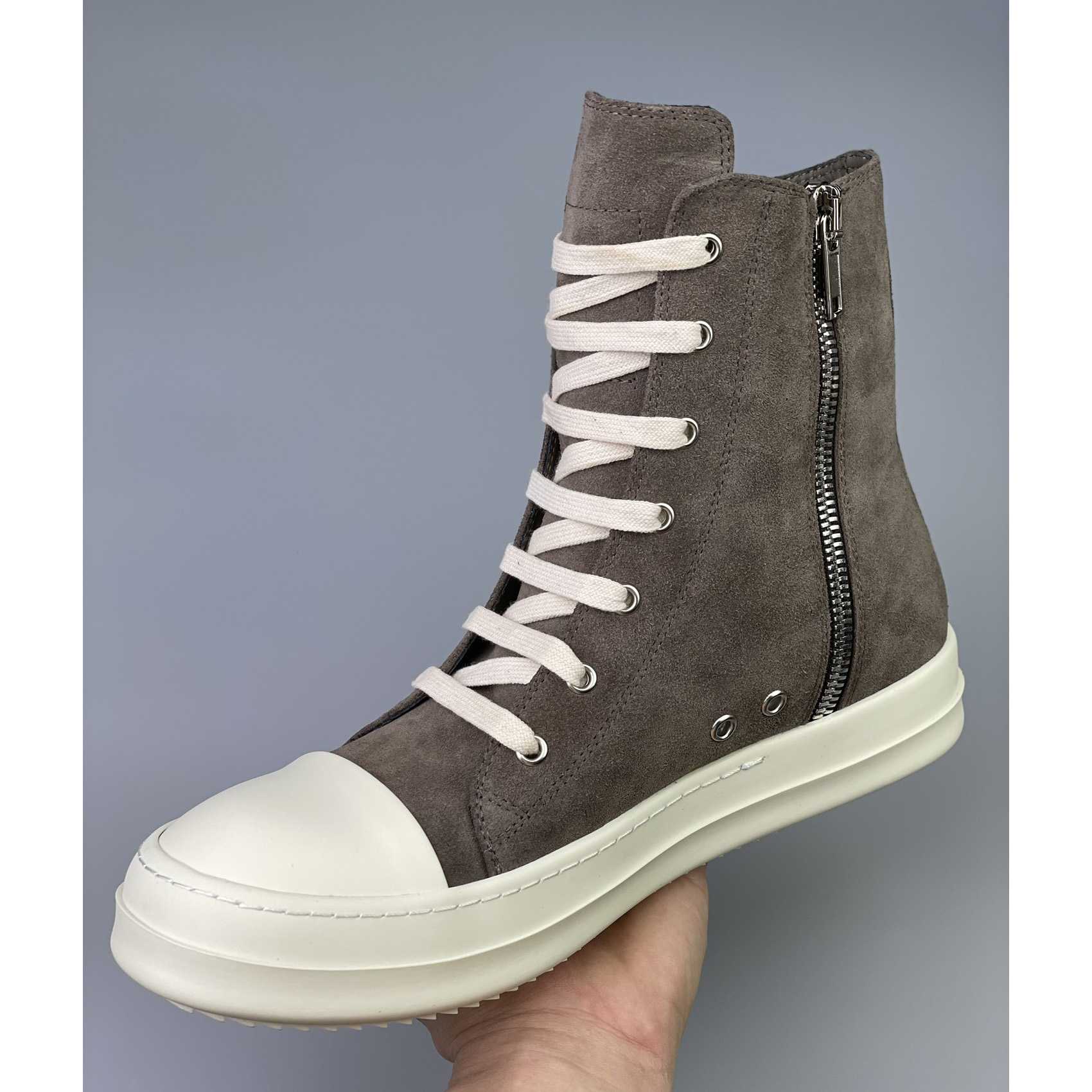 Rick Owens Strobe High-Top Sneakers - DesignerGu