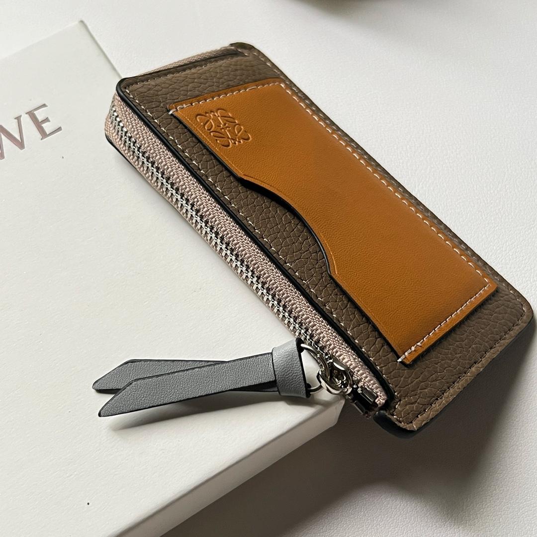 Loewe Coin Cardholder In Soft Grained Calfskin - DesignerGu