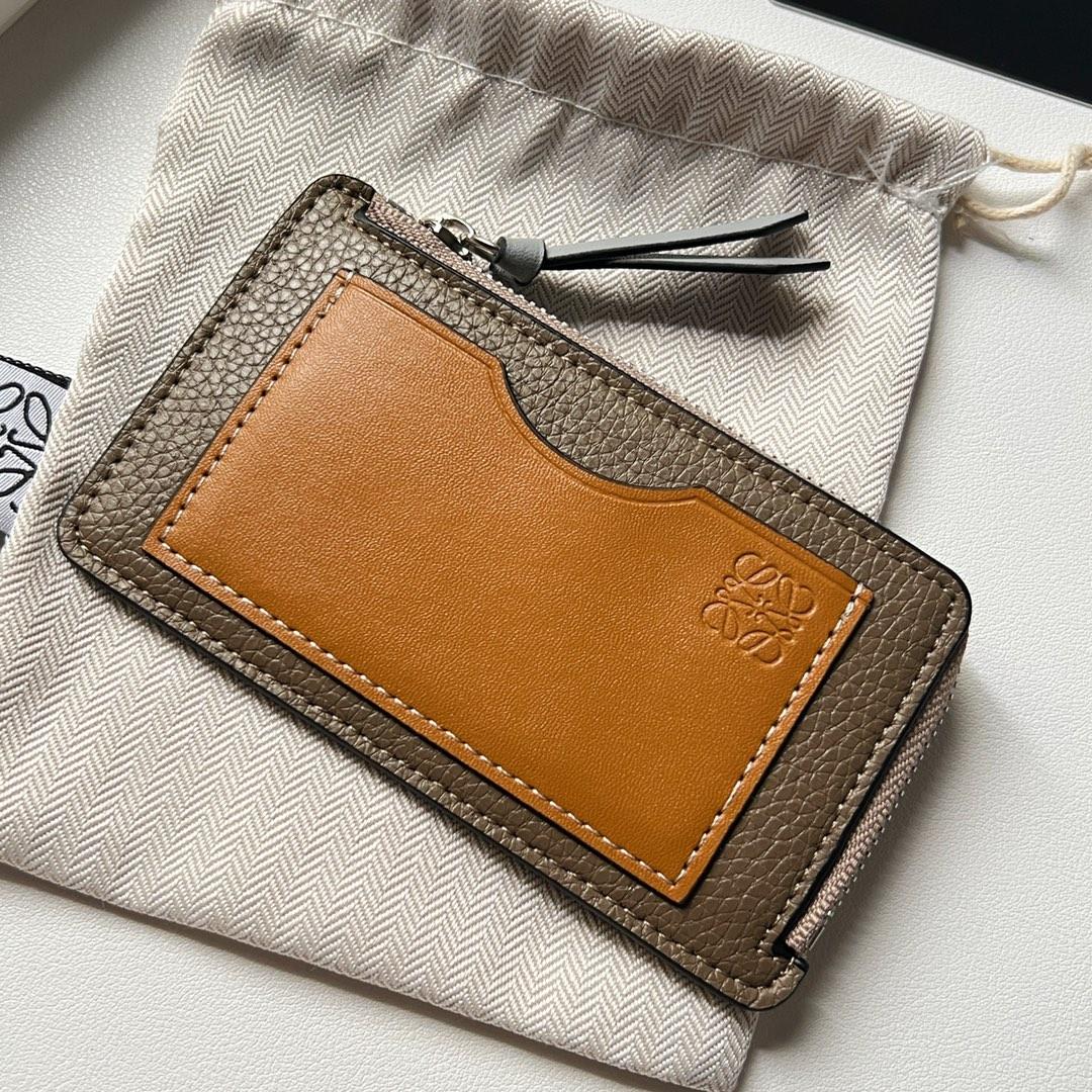 Loewe Coin Cardholder In Soft Grained Calfskin - DesignerGu