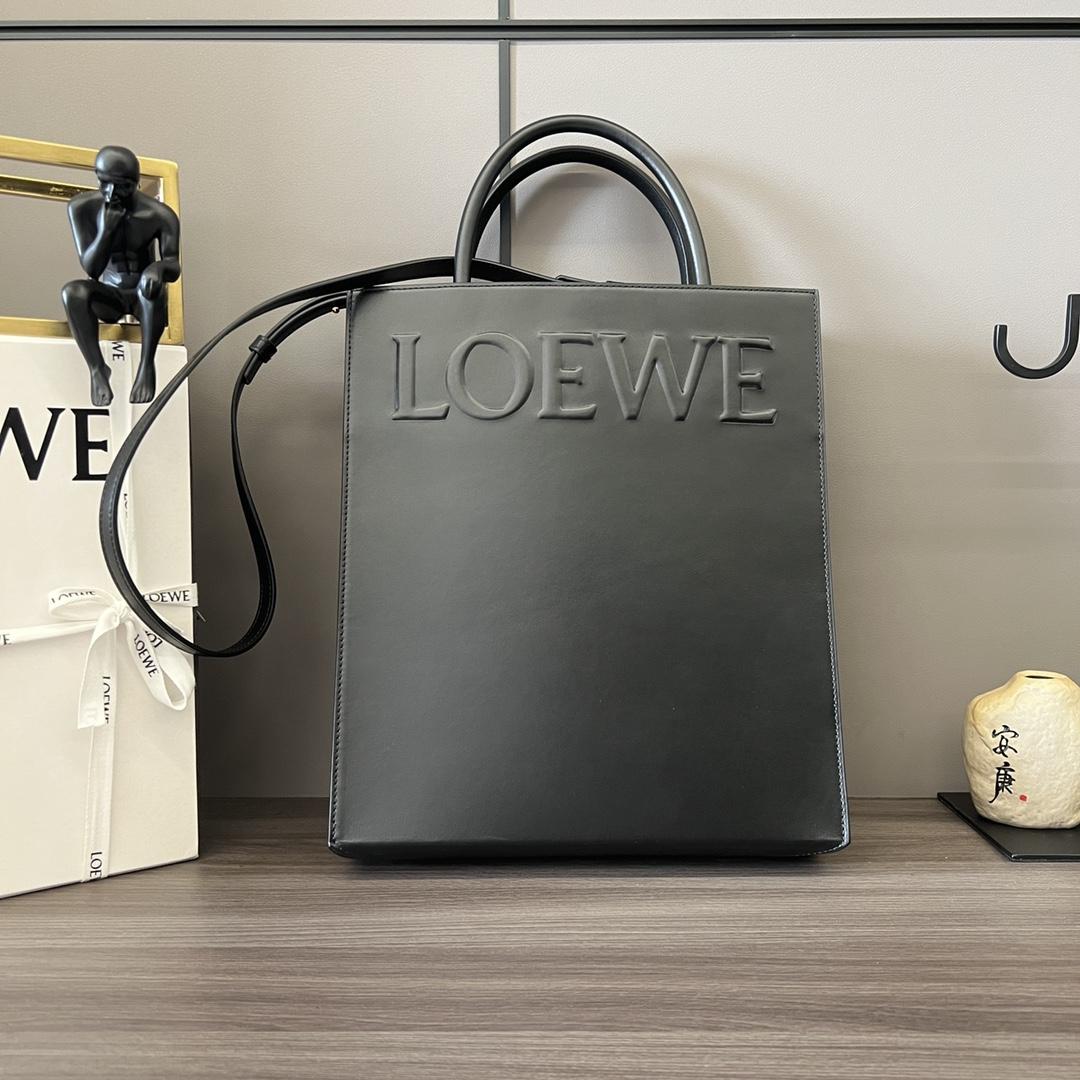 Loewe Standard A4 Tote In Sleek Calfskin - DesignerGu