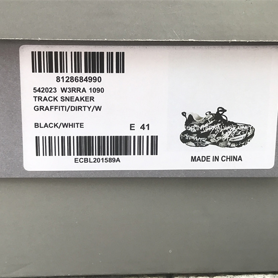 Balenciaga Track Graffiti Sneaker In Black - DesignerGu