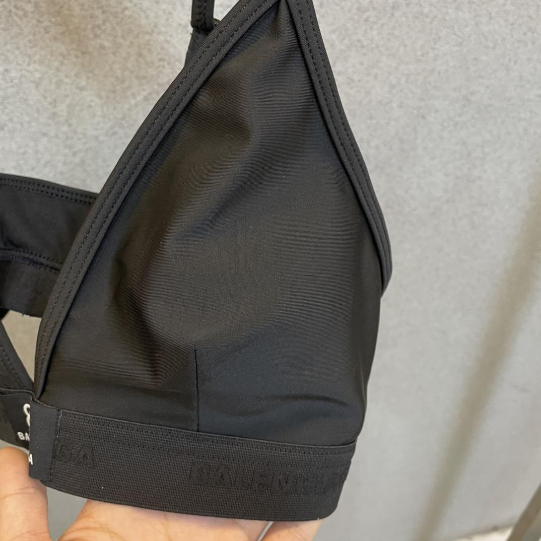 Balenciaga Sporty Bikini Set In Black - DesignerGu